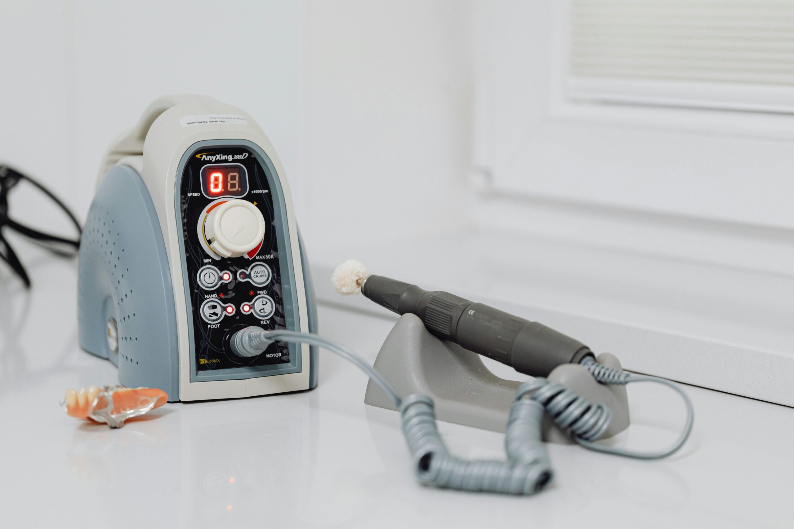 Modern dental machinery for precise dentistry procedures; ideal for healthcare professionals.